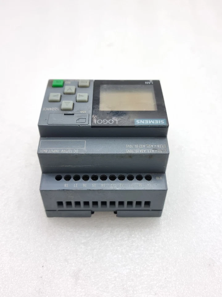 Siemens 6ED1052-1MD08-0BA0 Logo Plc BM12/24RCE 12/24Vdc Tested Working